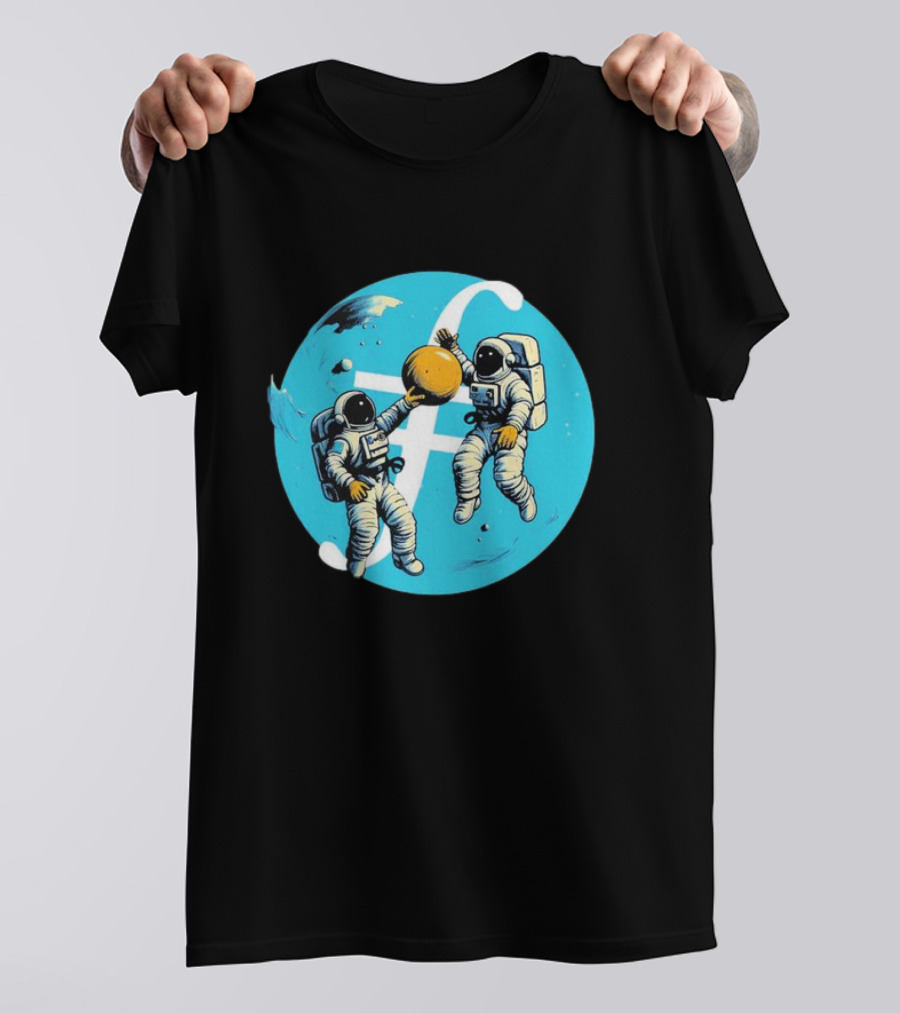 Filecoin ⨎ Astronauts In Space With Cryptocurrency T-Shirt