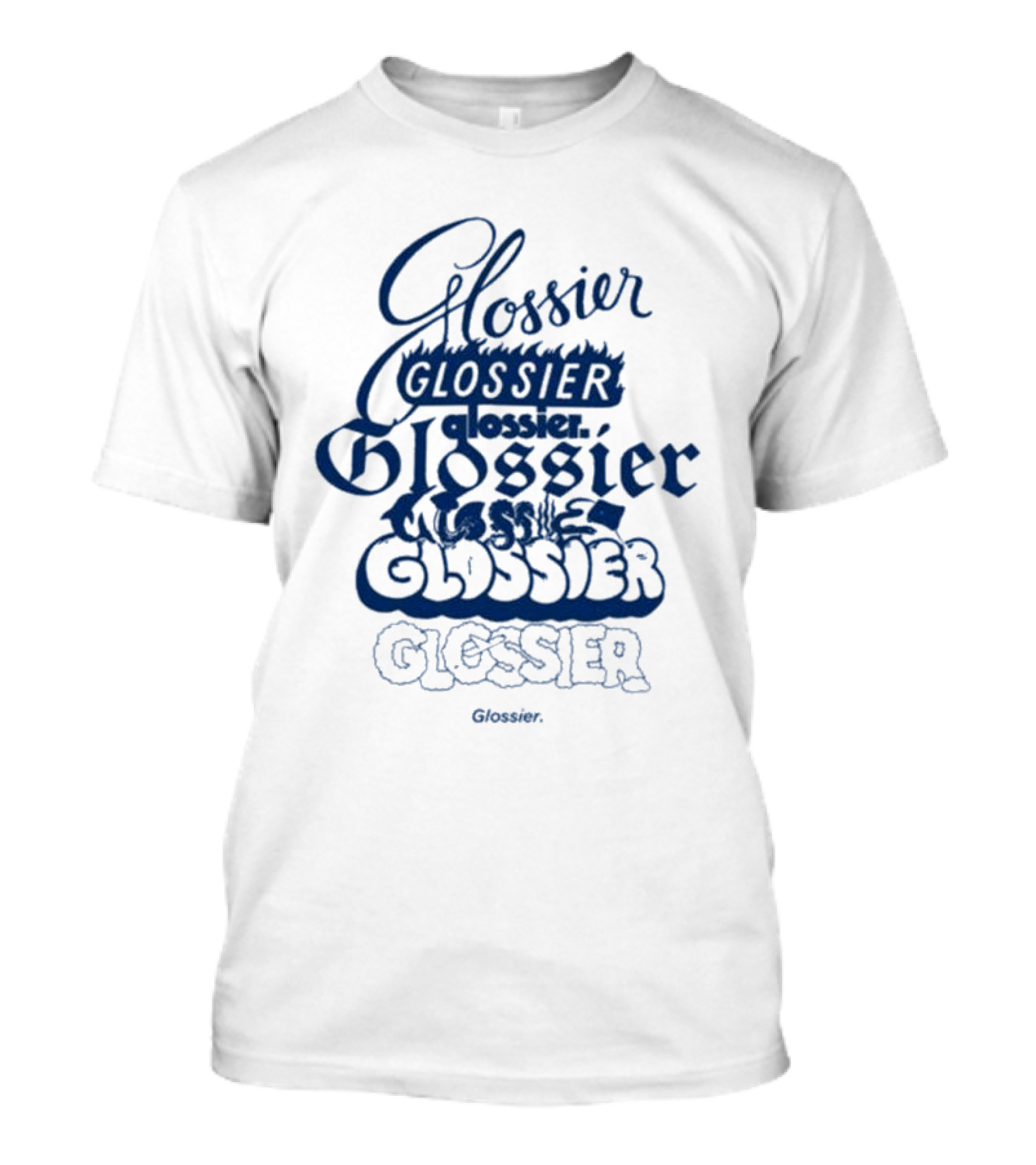 Glossier Variations In Different Fonts And Styles T-Shirt