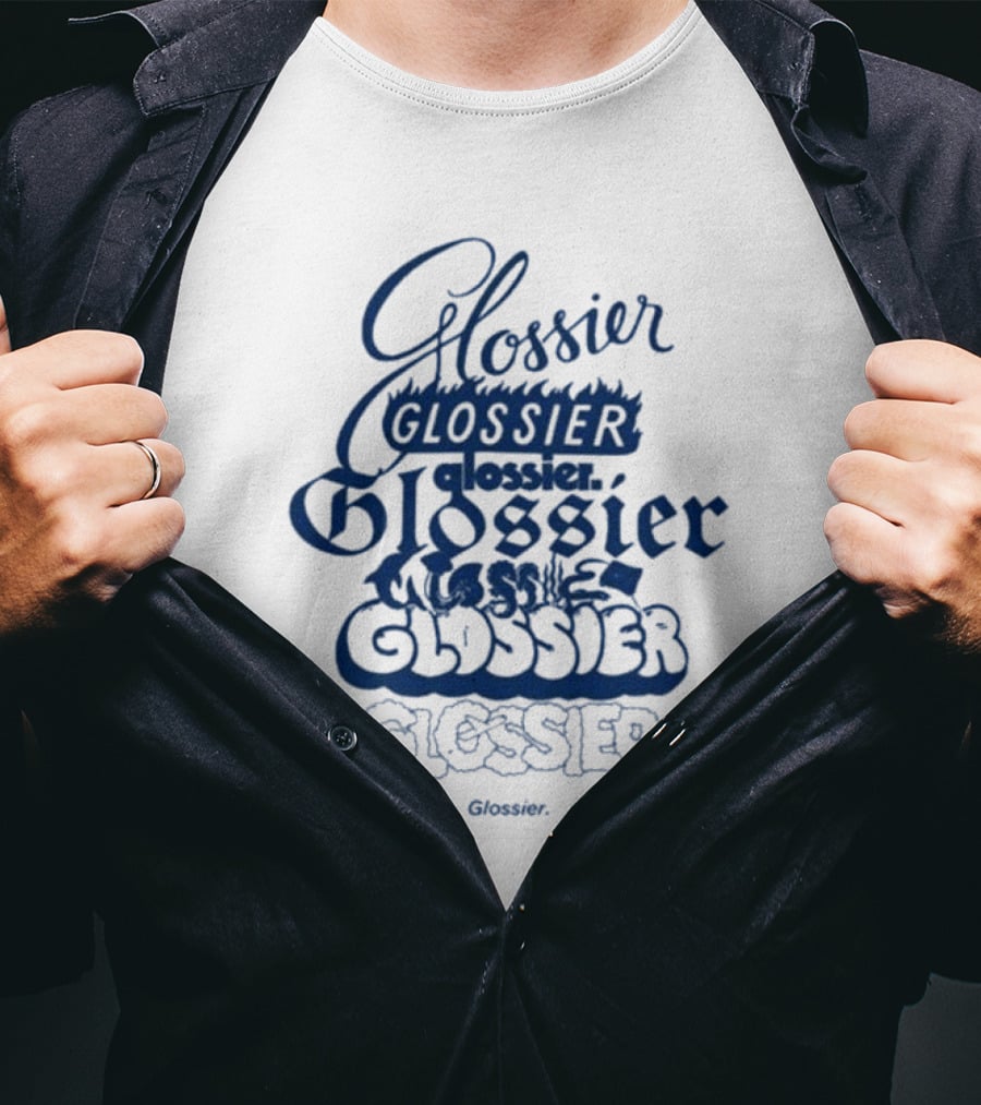 Glossier Variations In Different Fonts And Styles T-Shirt