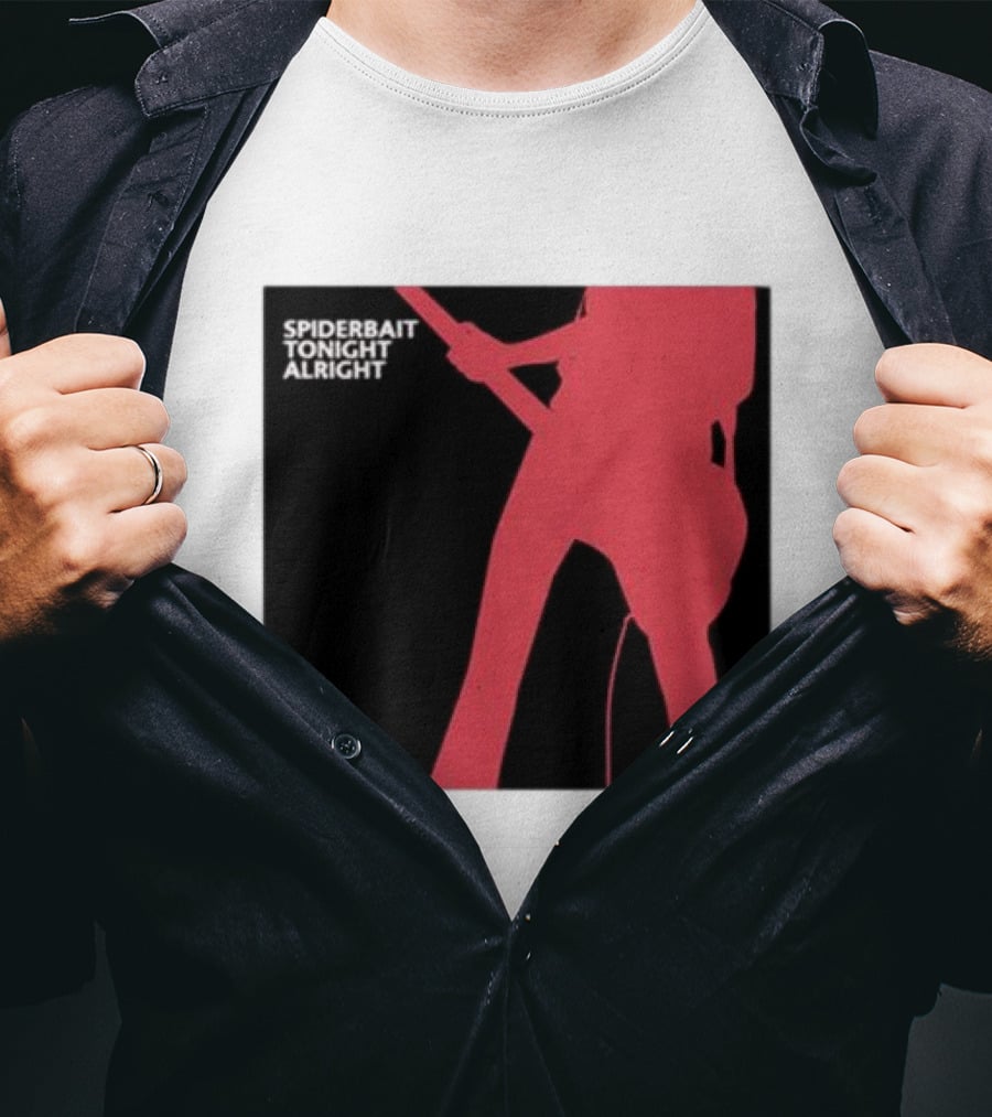 Spiderbait Tonight Alright Red Guitar T-Shirt