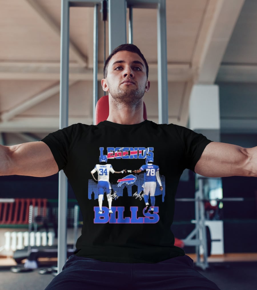 LEGENDS BILLS Thomas Smith 34 78 Buffalo Bills T-Shirt