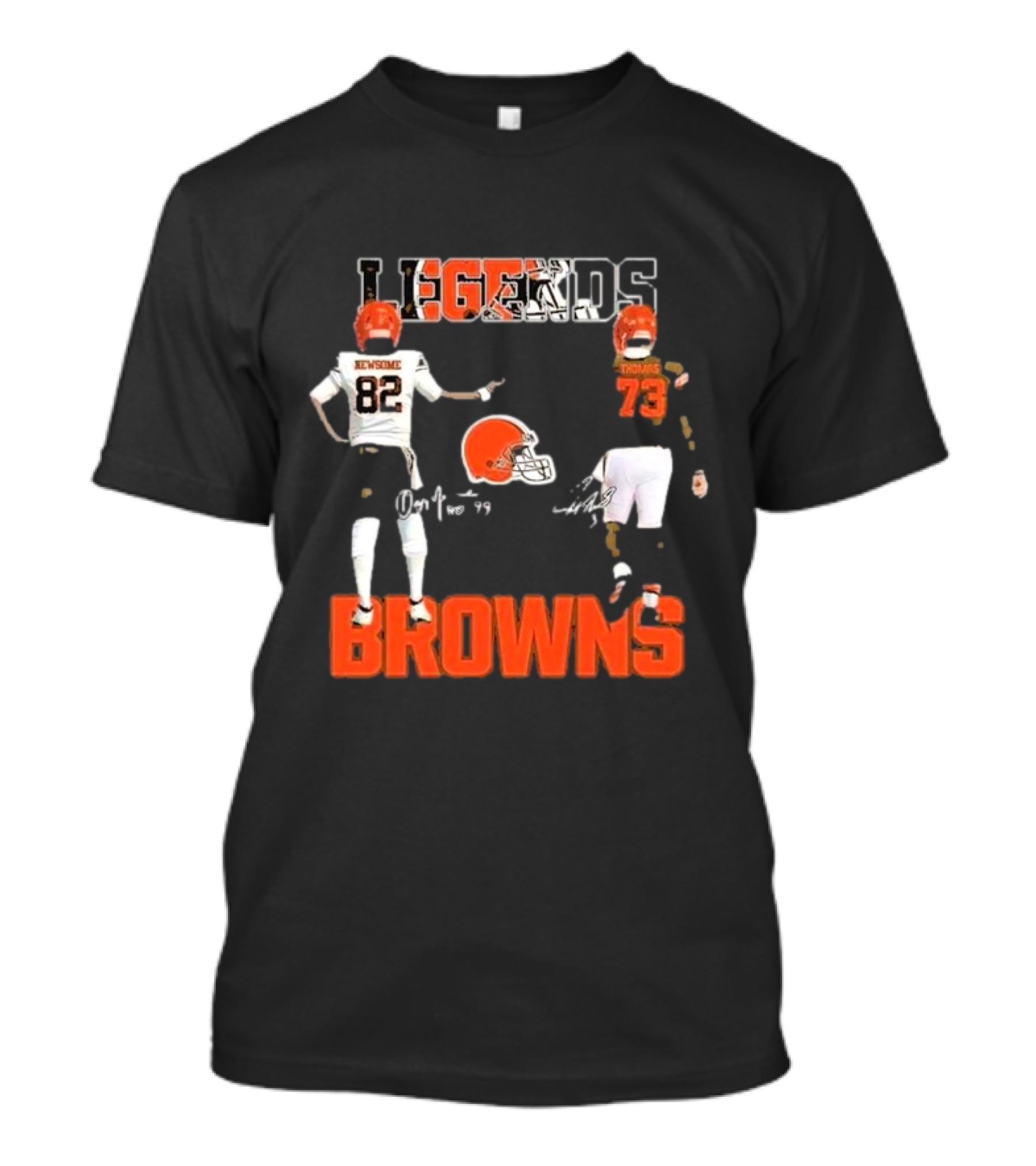 Cleveland Browns Legends Newsome Thomas 82 73 T-Shirt
