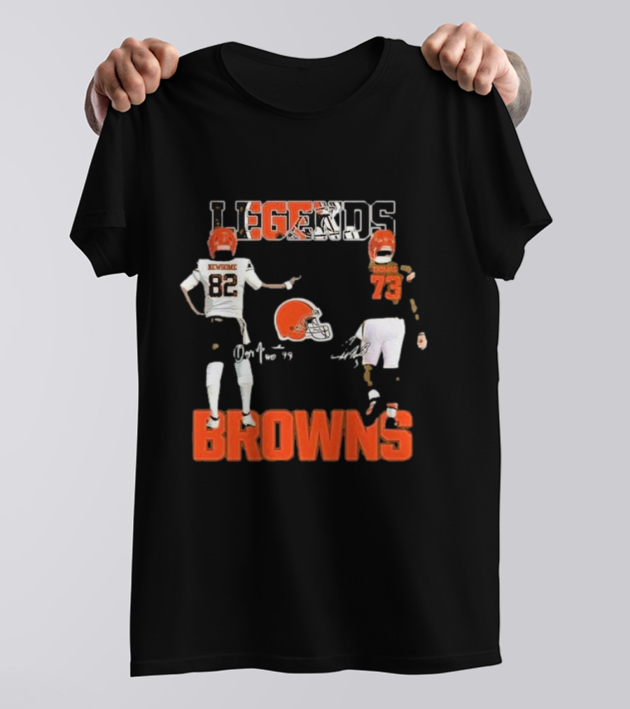 Cleveland Browns Legends Newsome Thomas 82 73 T-Shirt
