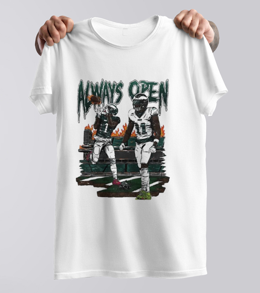 Always Open Jalen Hurts AJ Brown Football Duo T-Shirt