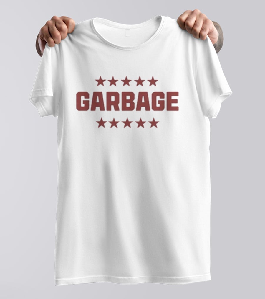 Chad Garbage Star Pattern Emblem T-Shirt