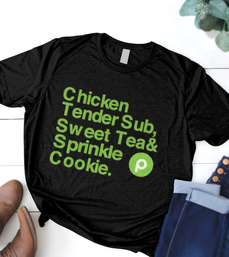 Chicken Tender Sub Sweet Tea Sprinkle Cookie Publix T-Shirt