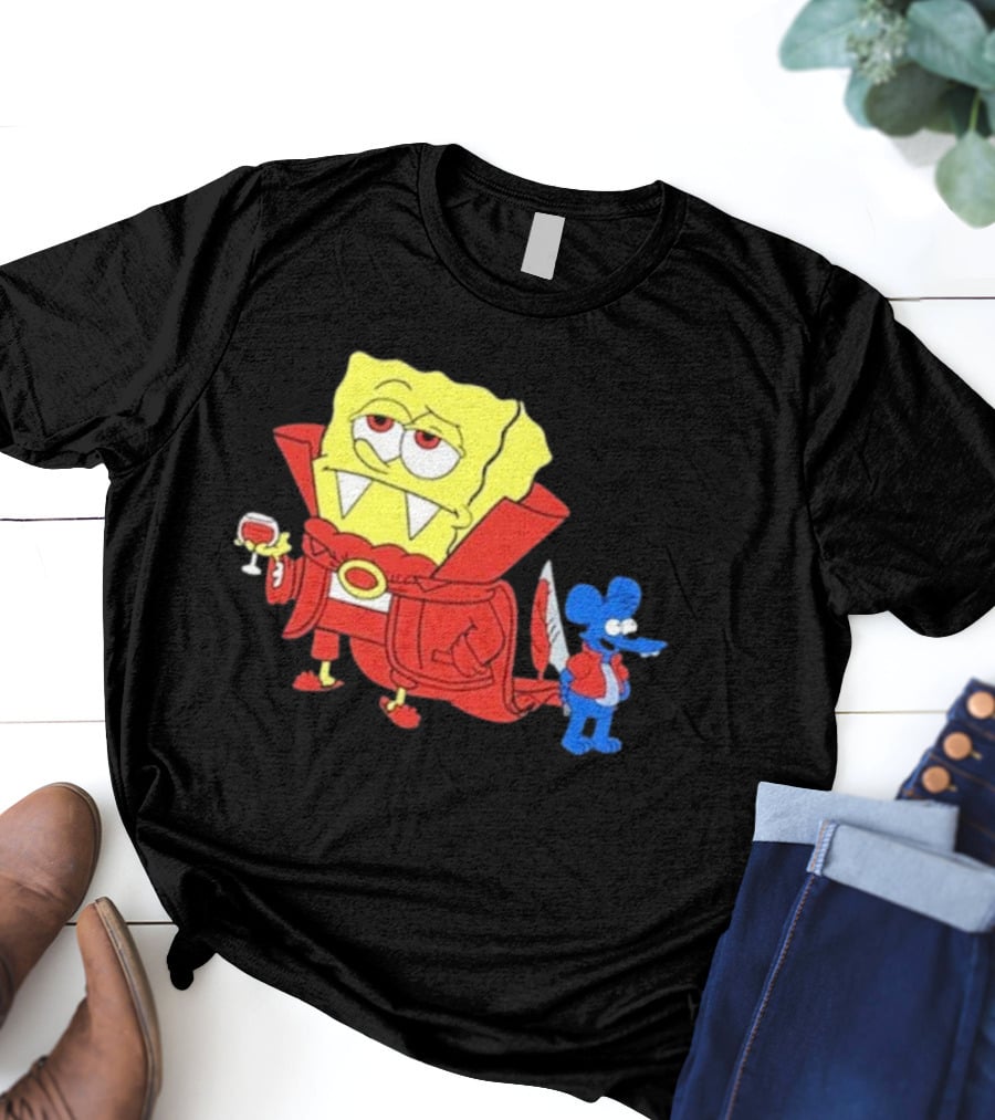 Double’S Bobsferatu SpongeBob Vampire Simpsons Möbius T-Shirt