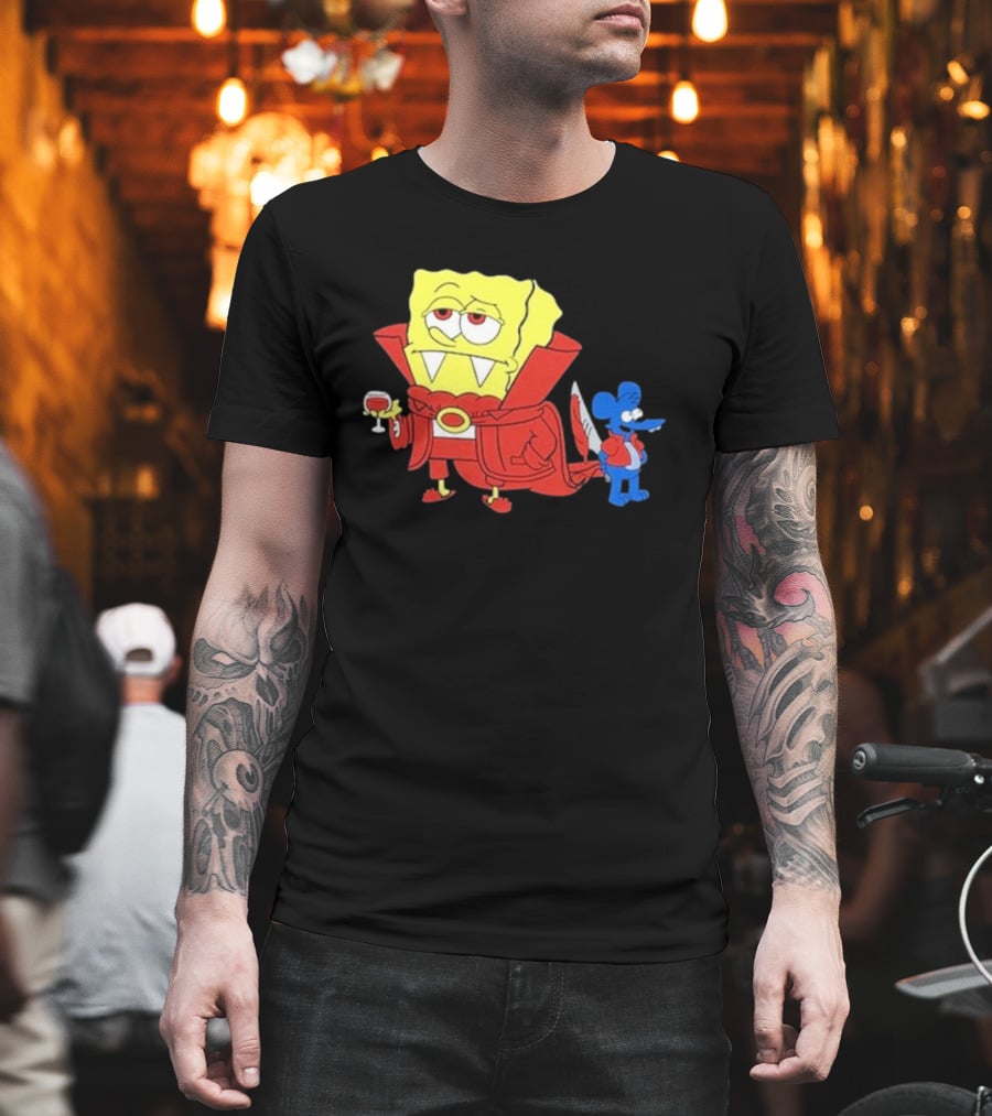 Double’S Bobsferatu SpongeBob Vampire Simpsons Möbius T-Shirt
