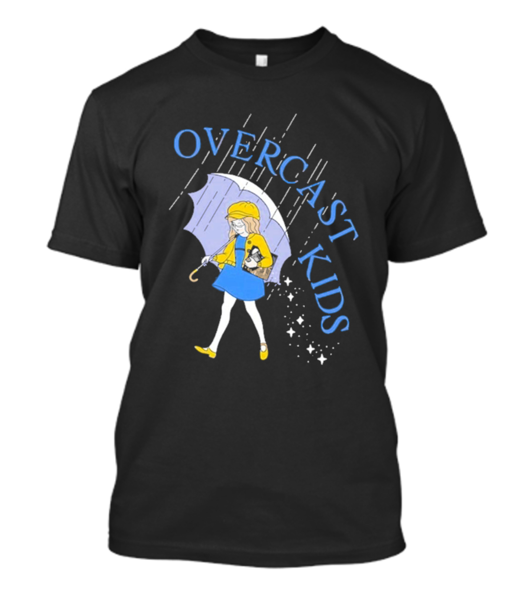 Overcast Kids Under Umbrella T-Shirt