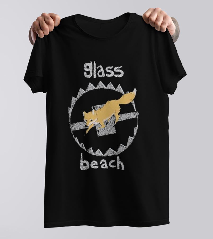 Glass Beach Fox Circular Saw Blade T-Shirt