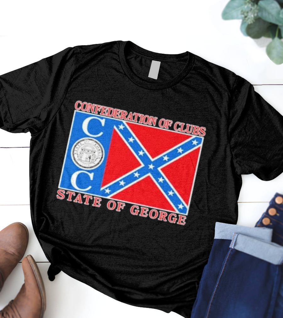 The Good Liars Confederation Of Clubs COC State Of Georgia Flag T-Shirt