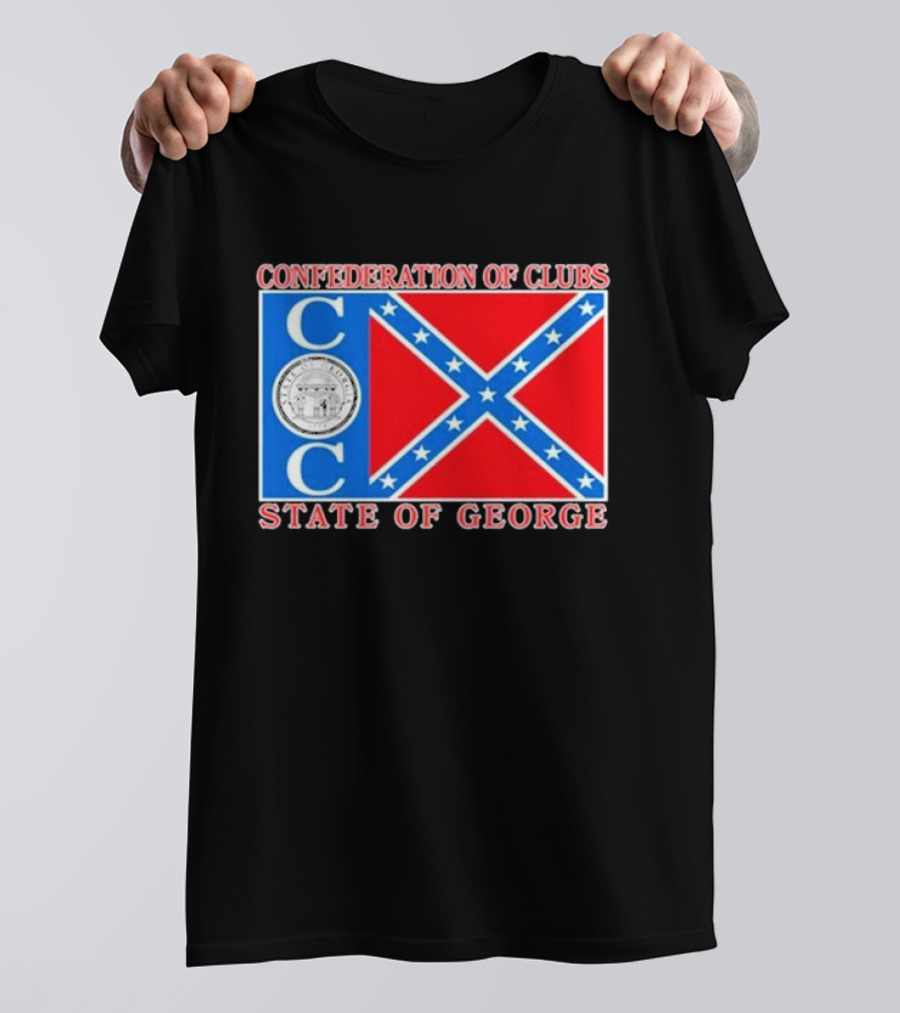 The Good Liars Confederation Of Clubs COC State Of Georgia Flag T-Shirt
