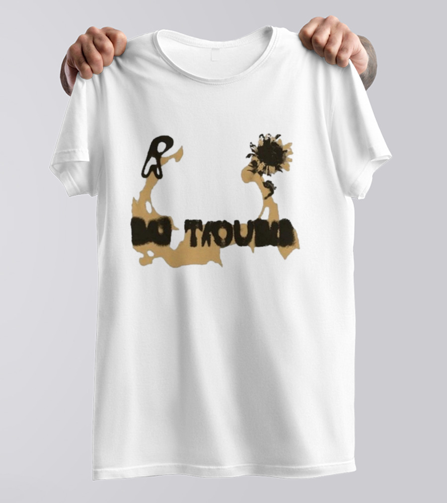Big Trouble Beige Sunflower T-Shirt