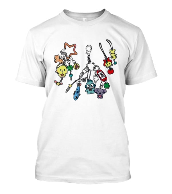 Etherfield Anikanik Girlie Buzz Words Keychain Charms Star Fish Clover Frog Bear T-Shirt