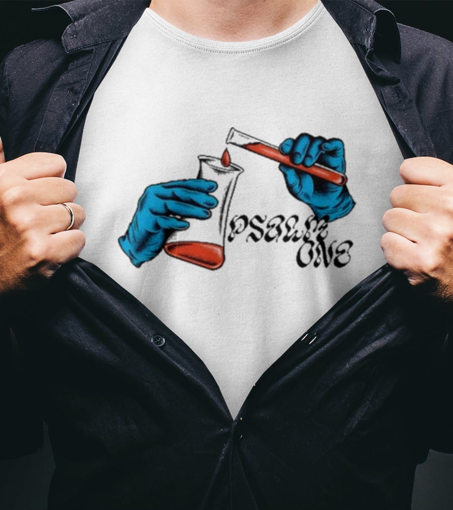 Psalm One Science Of Psalm Beaker And Test Tube T-Shirt