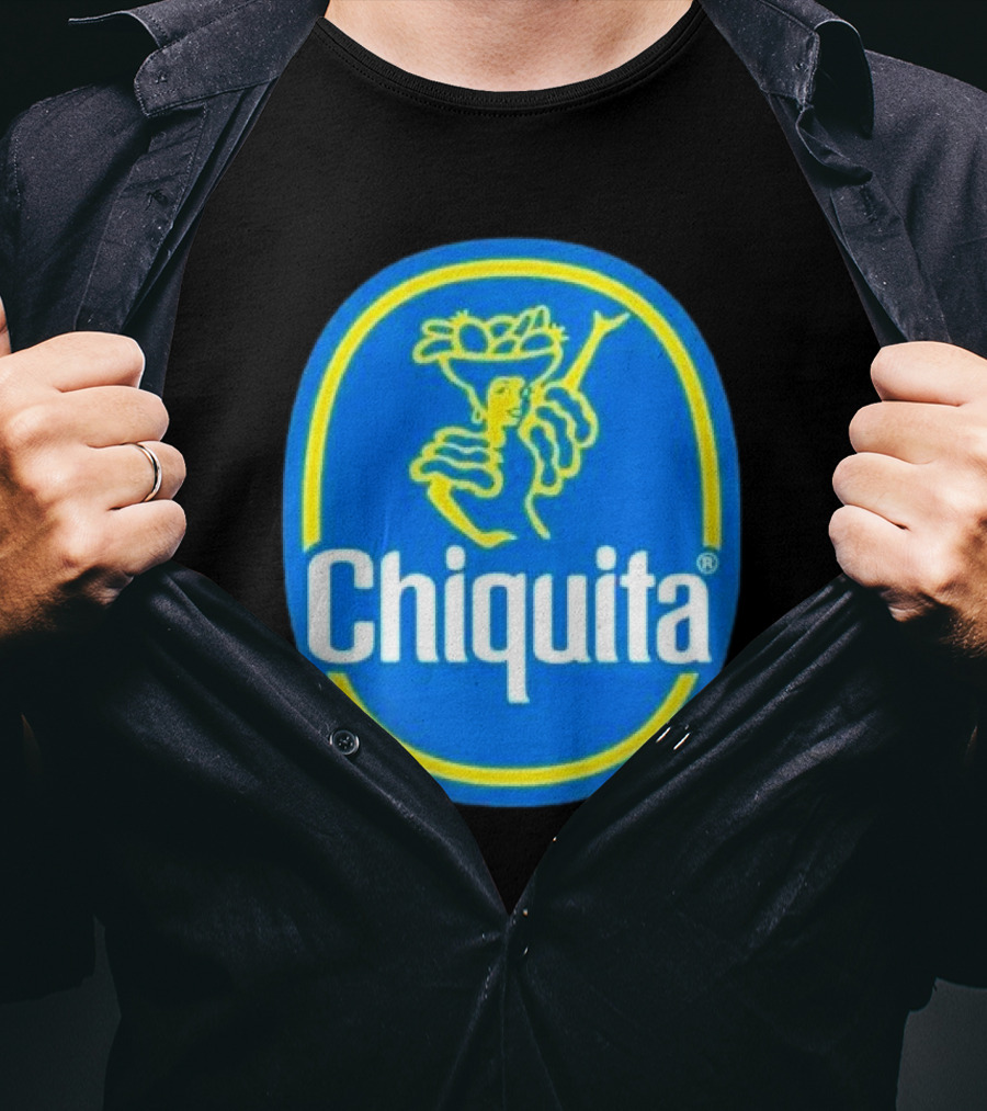 Chiquita Bananas Logo Iconic Blue And Yellow Emblem T-Shirt