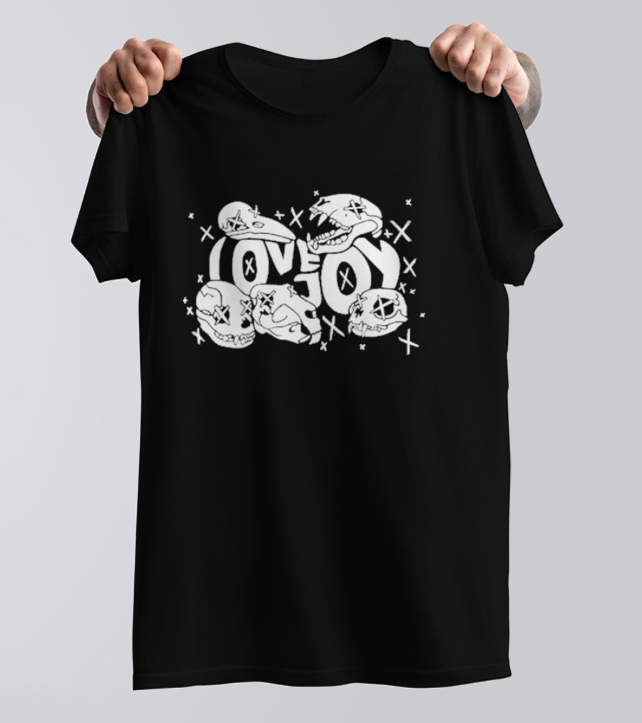 Lovejoy X X Skull Art With Crossed Out Eyes T-Shirt