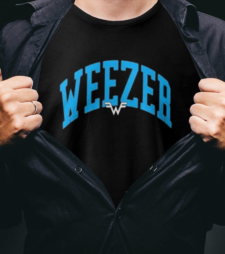 Weezer Collegiate Style With W T-Shirt
