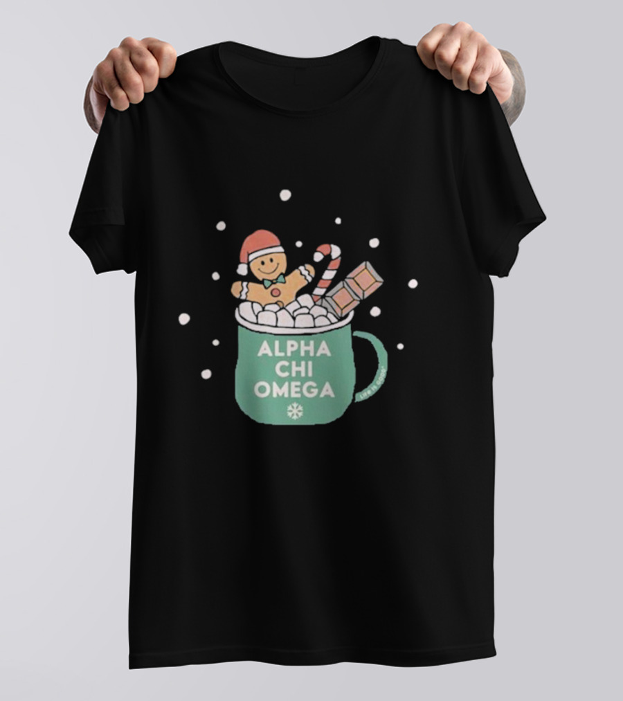 Life Is Good Alpha Chi Omega Holiday T-Shirt