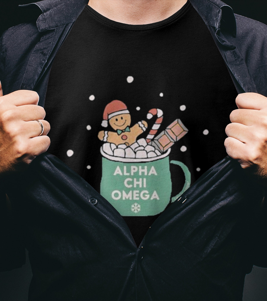 Life Is Good Alpha Chi Omega Holiday T-Shirt