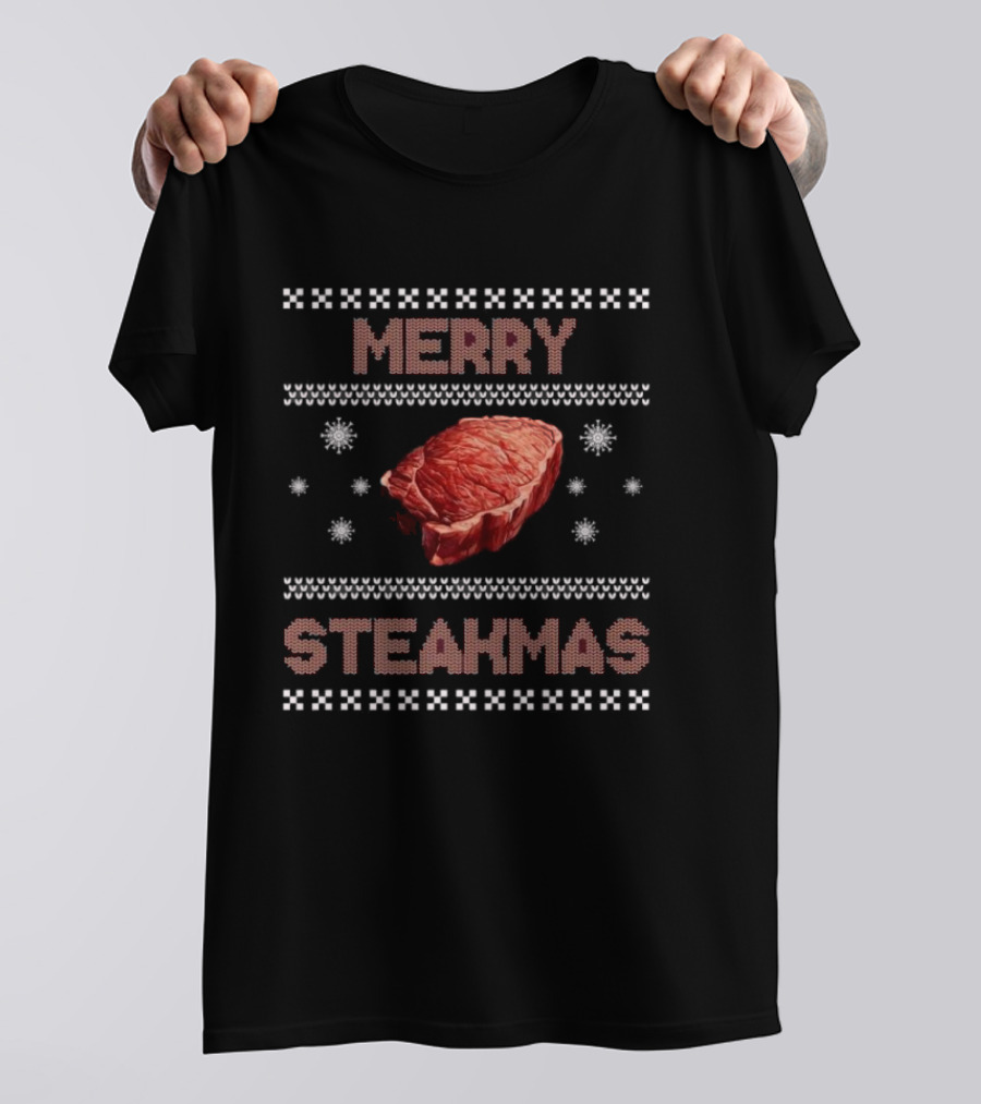 Merry Steakmas Festive Steak Holiday T-Shirt