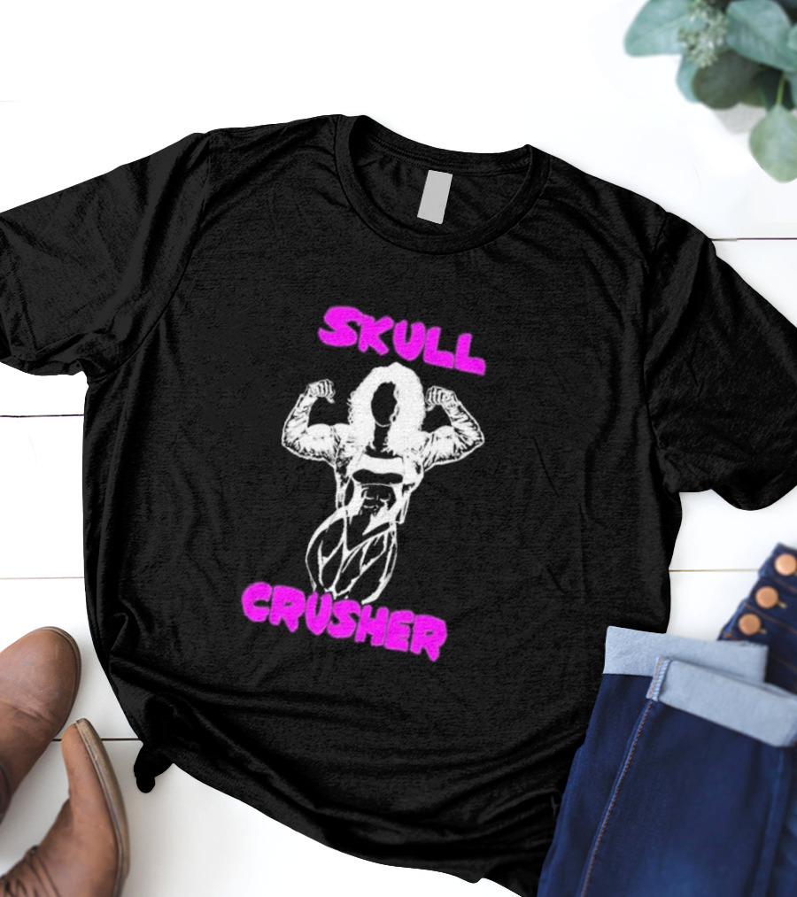 Skull Crusher Bodybuilder Flexing T-Shirt
