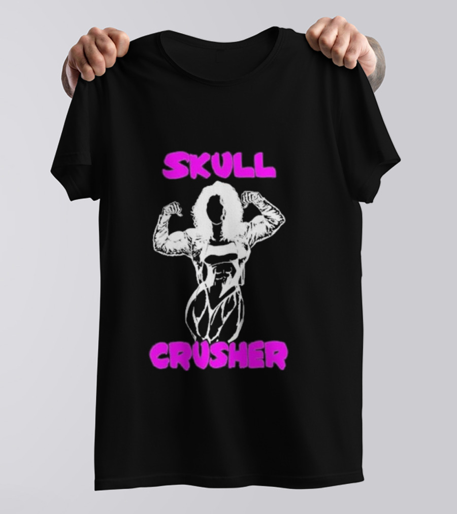 Skull Crusher Bodybuilder Flexing T-Shirt