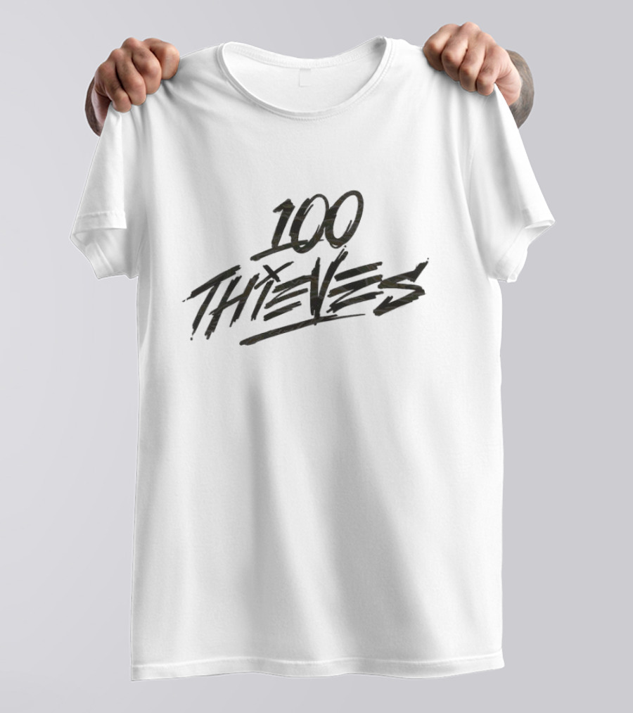100 Thieves Logo Brand Merchandise Esports Team T-Shirt
