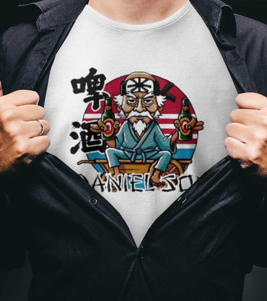 Mashtag Brady Daniel Son Parody Character Martial Arts Elder With Bottles T-Shirt
