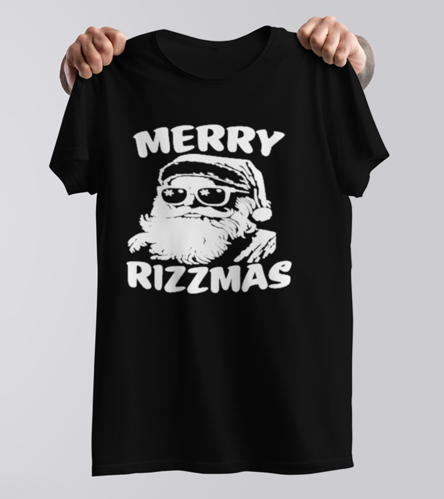 Blake Grupe Merry Rizzmas Santa With Sunglasses T-Shirt