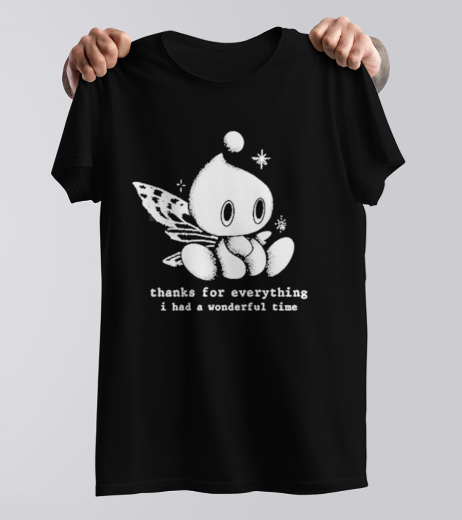Mamono World Thanks For Everything I Had A Wonderful Time Cute Character With Wings T-Shirt