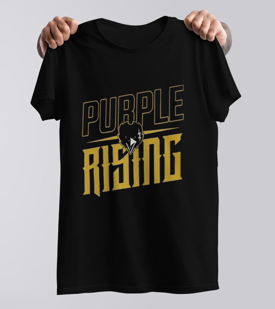 Purple Rising Baltimore Football Ravens Fans T-Shirt