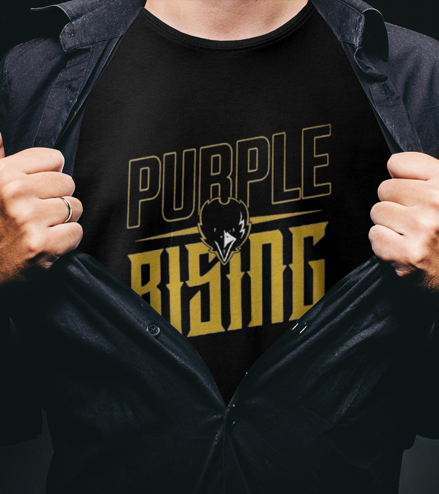 Purple Rising Baltimore Football Ravens Fans T-Shirt