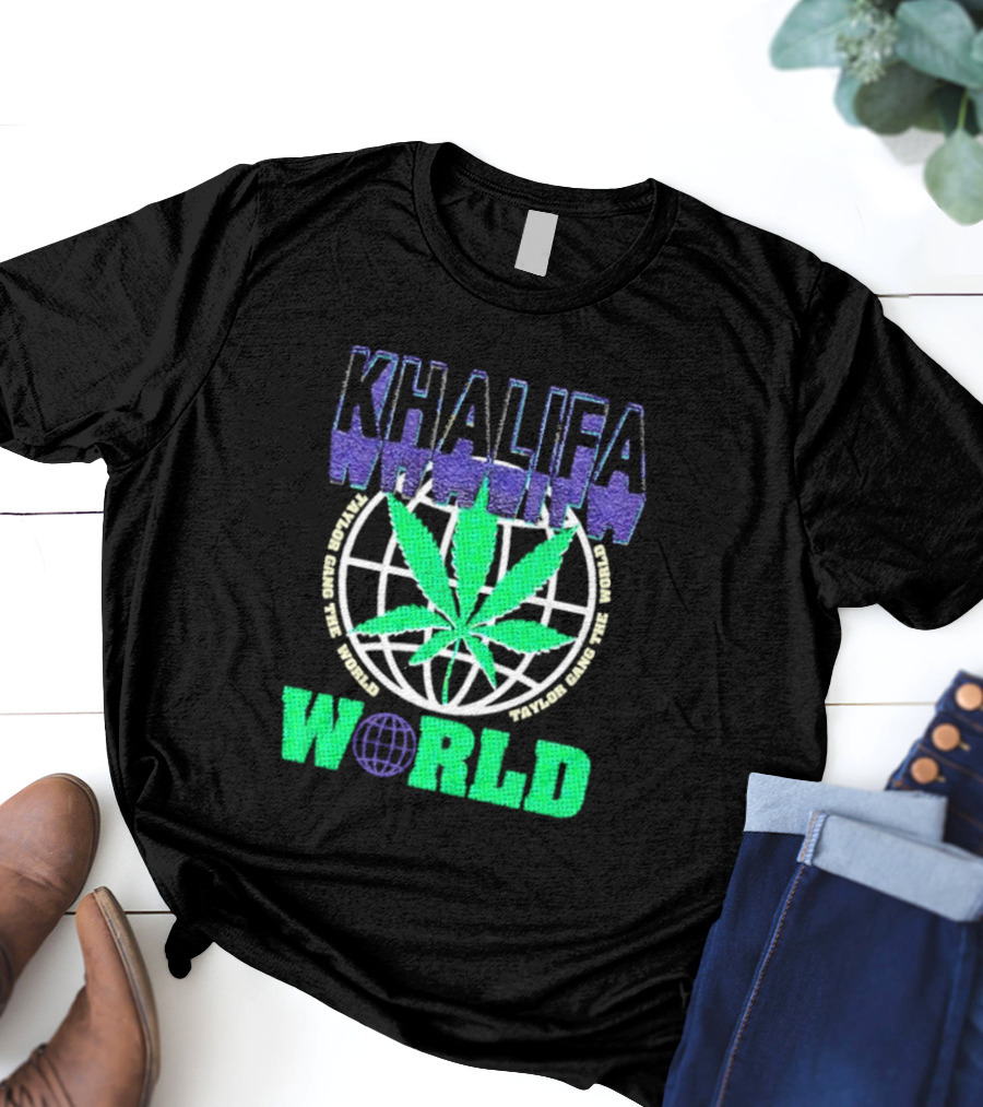 Khalifa Weed Taylor Gang The World T-Shirt