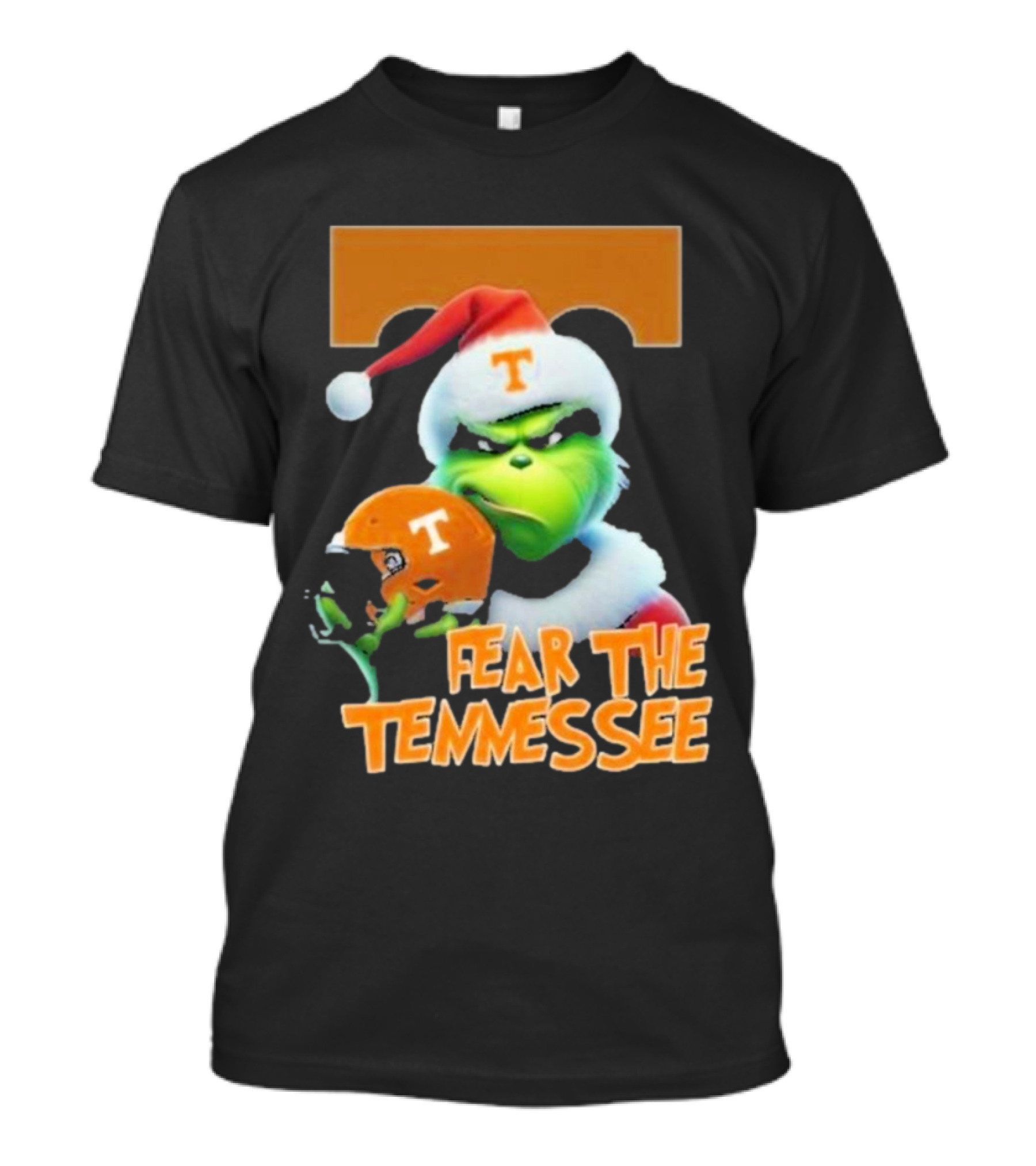 Fear The Tennessee Volunteers Grinch Football Helmets T-Shirt