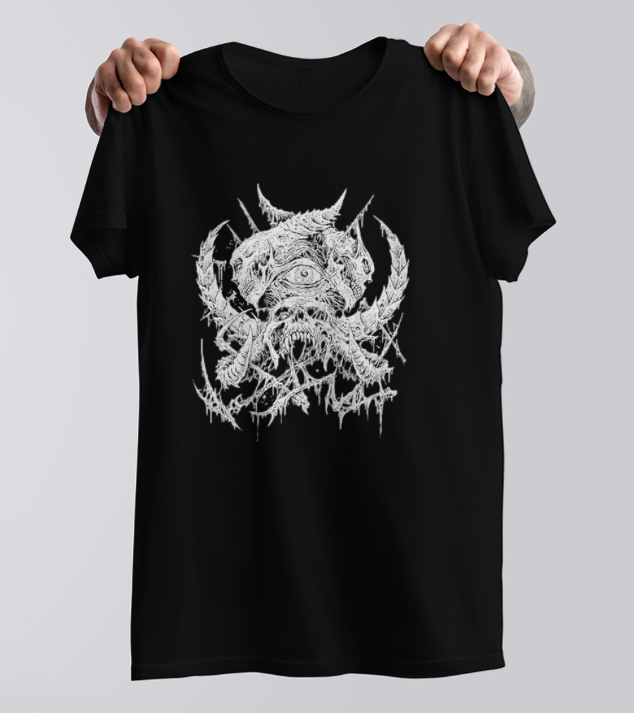 Whitechapel Doom Black Single Eye Monster Icon T-Shirt