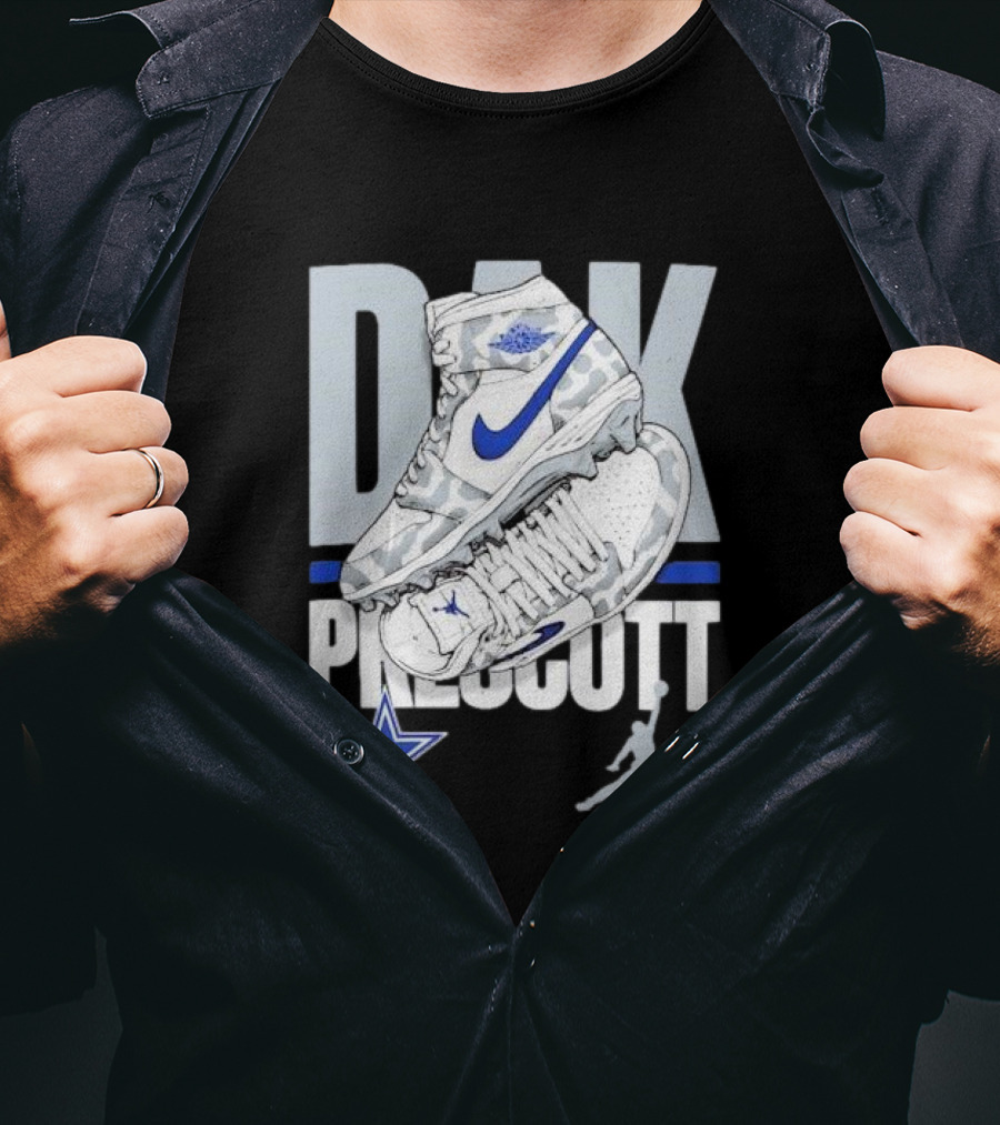 Dak Prescott Dallas Cowboys Jordan Brand Kicks Player Youth T-Shirt
