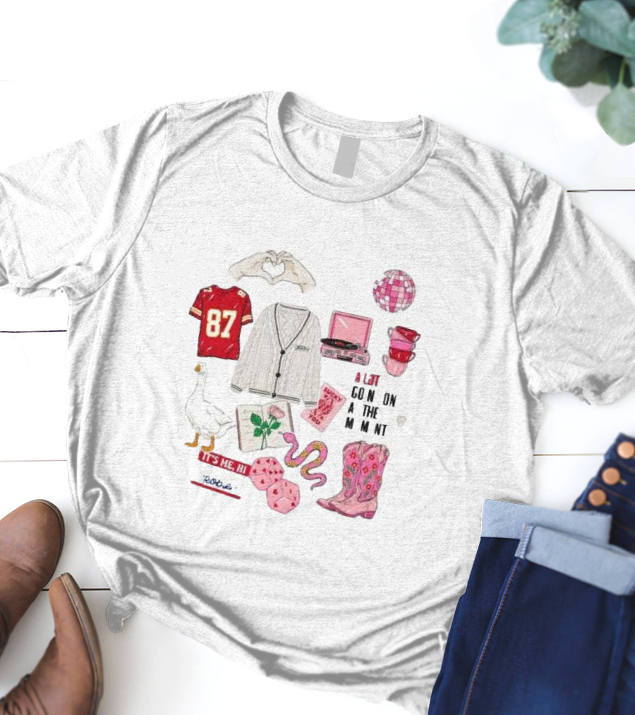 A Lot Going On At The Moment Stickers 87 It's Me Hi Snake Disco Cowboy Boots T-Shirt