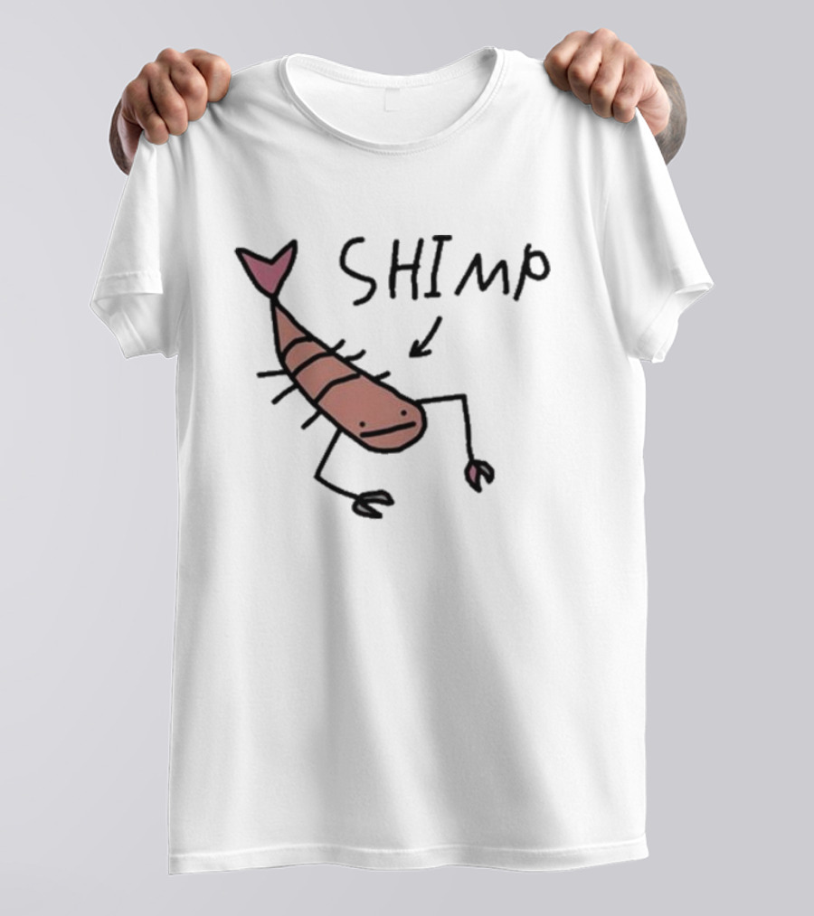 Worst Shimp Shrimp Drawing Humor T-Shirt