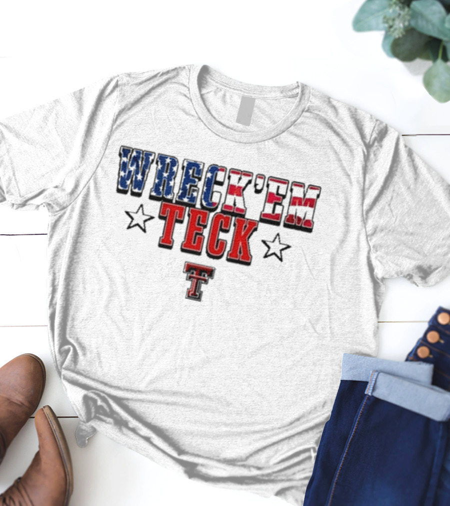 Wreck’em Tech Texas Stars TTU Sports T-Shirt