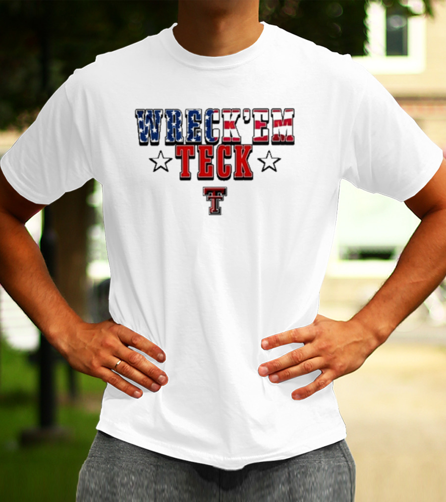 Wreck’em Tech Texas Stars TTU Sports T-Shirt