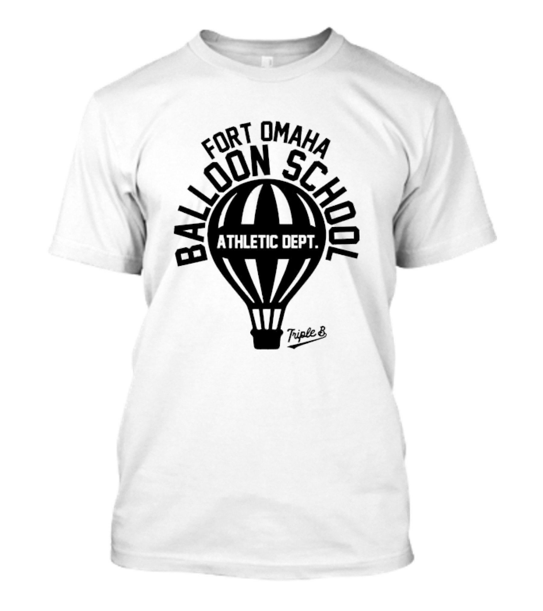 Fort Omaha Balloon School Athletic Dept Triple 8 Balloon T-Shirt
