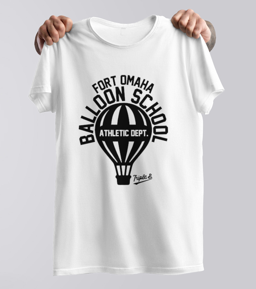 Fort Omaha Balloon School Athletic Dept Triple 8 Balloon T-Shirt