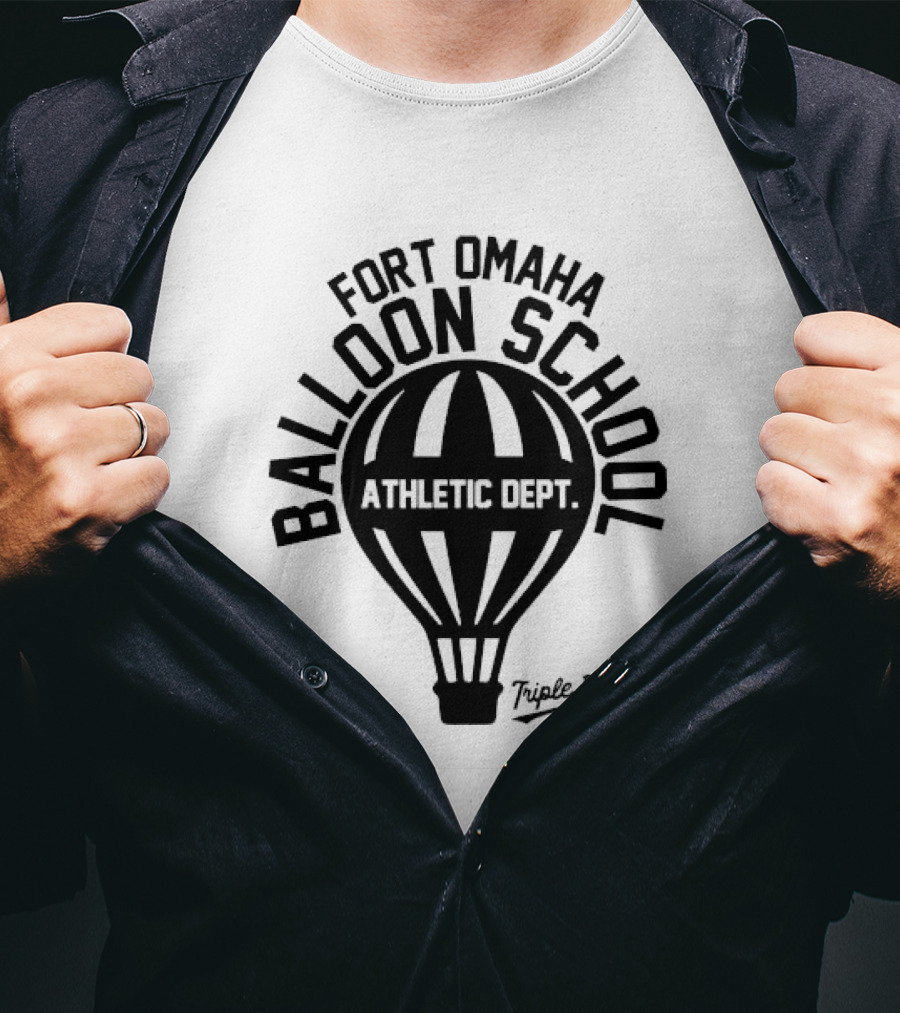Fort Omaha Balloon School Athletic Dept Triple 8 Balloon T-Shirt