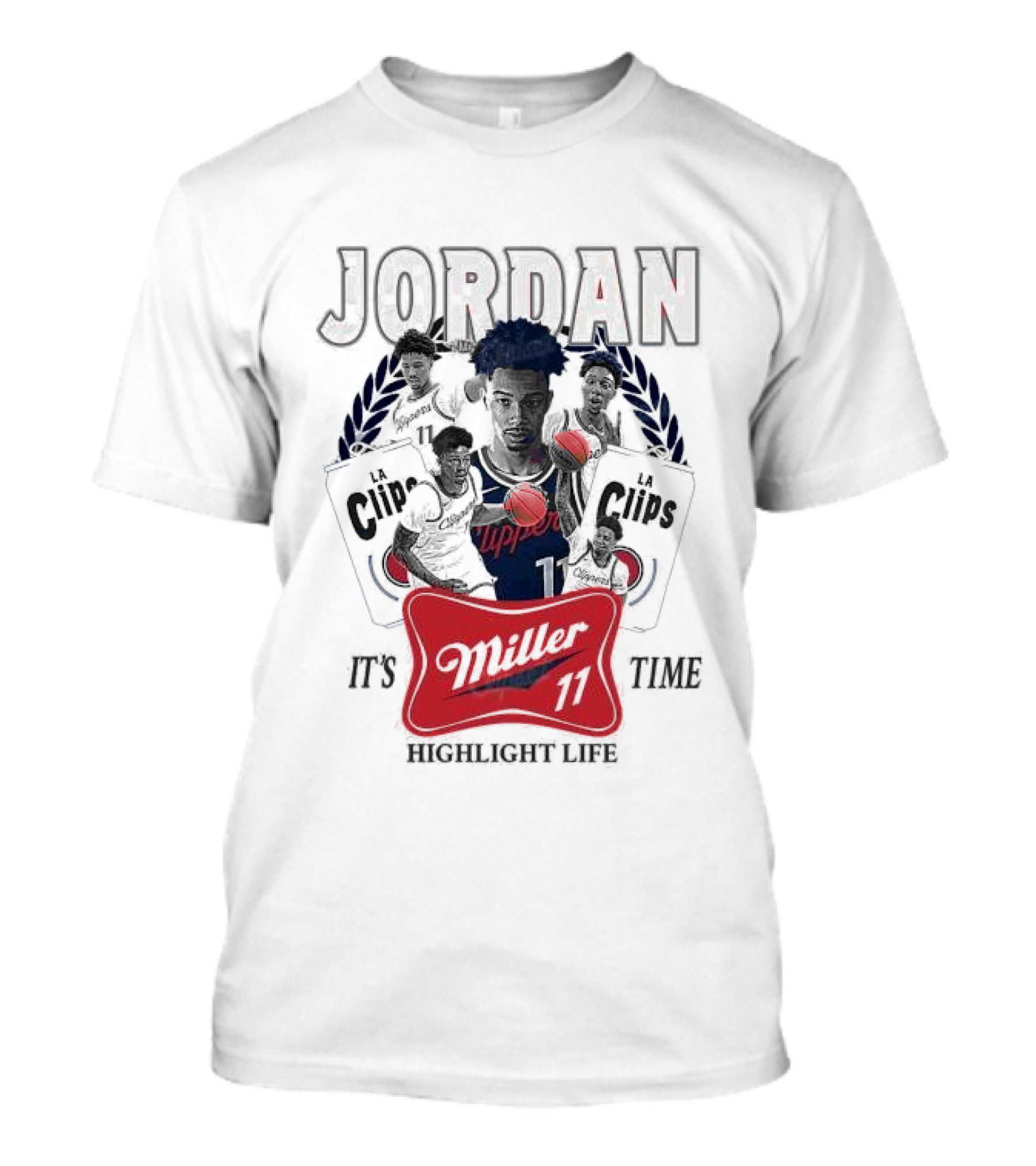 Jordan LA Clips Highlight Life Miller Time 11 T-Shirt