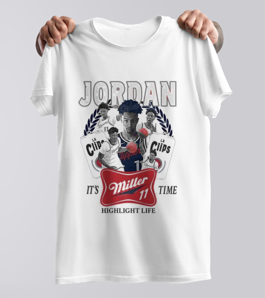 Jordan LA Clips Highlight Life Miller Time 11 T-Shirt