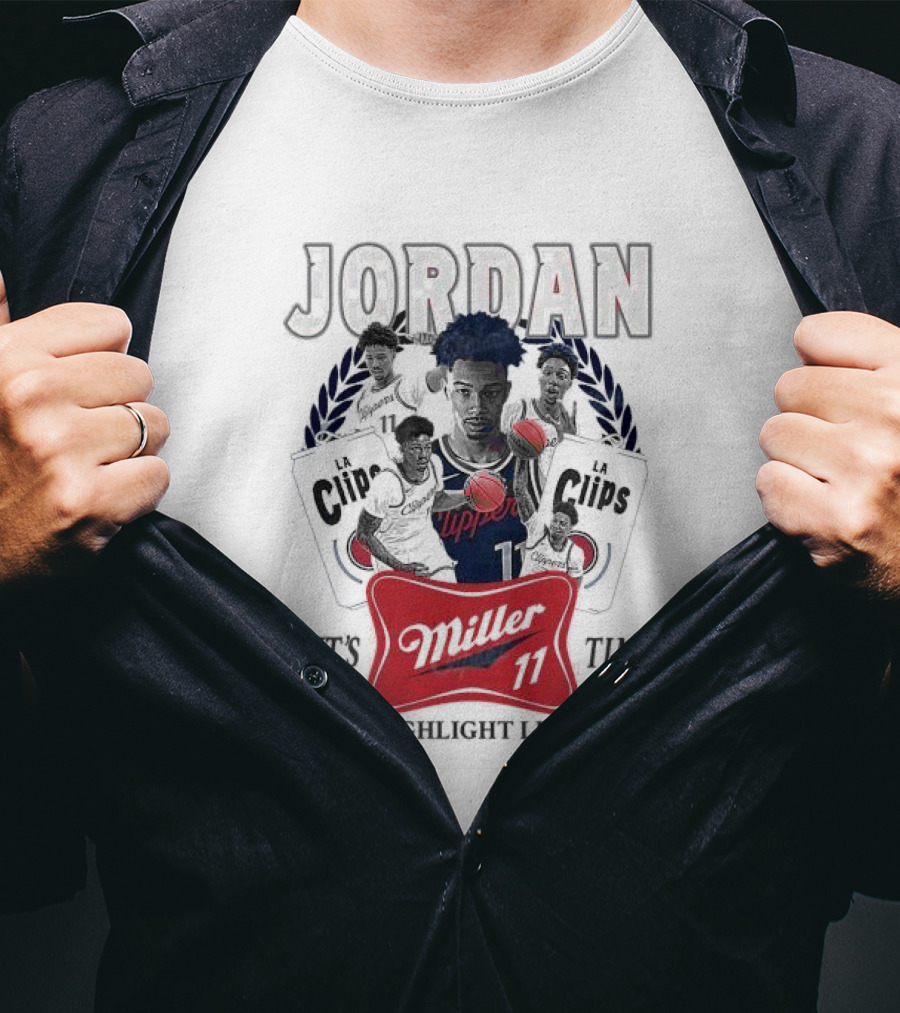 Jordan LA Clips Highlight Life Miller Time 11 T-Shirt