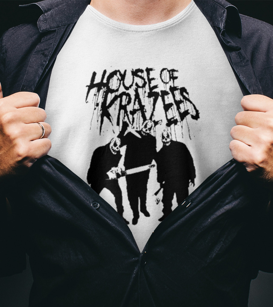 House Of Krazees MNE Stare Horror Mask Trio T-Shirt