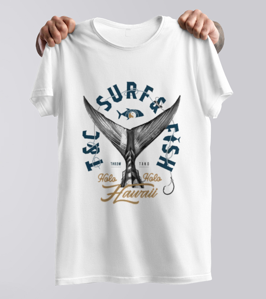 T&C Surf Fish Throw Tako Holo Holo Hawaii T-Shirt