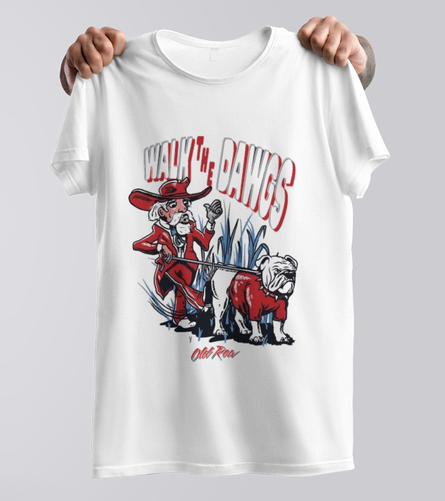 Walk The Dawgs Old Row Bulldog Cowboy T-Shirt